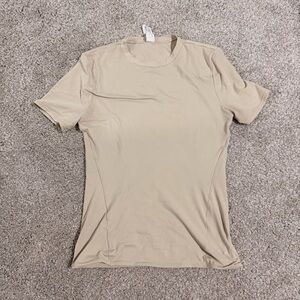 lululemon athletica Beige Short Sleeve Tee